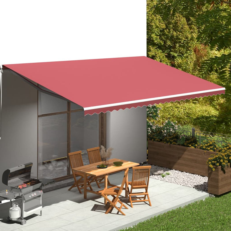 Replacement Fabric for Awning Burgundy Red 6x3 m