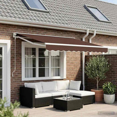 vidaXL Awning Replacement Fabric Brown 300x250 cm Polyester 1