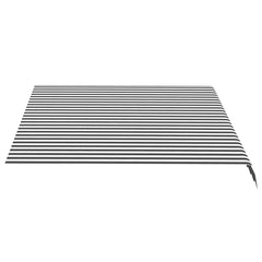 vidaXL Awning Replacement Fabric Anthracite and White 350x250 cm Polyester 3