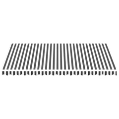 vidaXL Awning Replacement Fabric Anthracite and White 450x300 cm Polyester 3