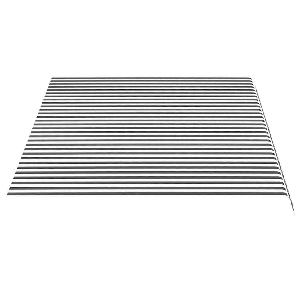 vidaXL Awning Replacement Fabric Anthracite and White 450x300 cm Polyester 4