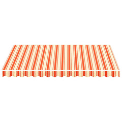 Awning Canopy Replacement for 3x2.5 m Polyester Drop 2.5 m Width 3 m Yellow and orange