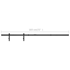 vidaXL Mini Sliding Cabinet Door Kit Carbon Steel 183 cm 6