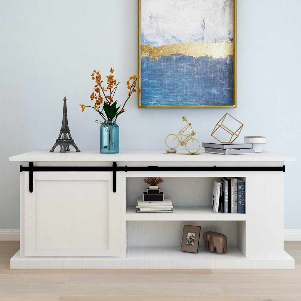 vidaXL Mini Sliding Cabinet Door Kit Carbon Steel 183 cm 1