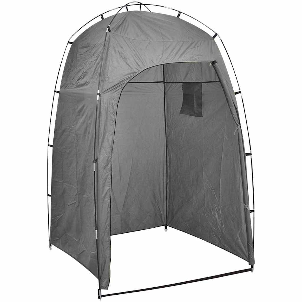 vidaXL Shower WC Changing Tent Grey 2