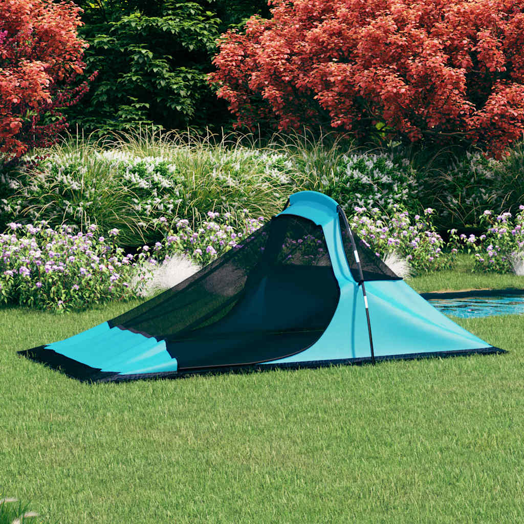 vidaXL Camping Tent 317x240x100 cm Blue 3