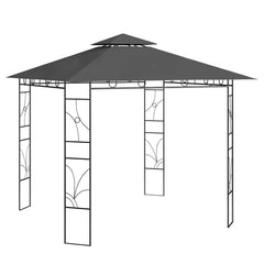 313914 vidaXL Gazebo 3x3x2,7 m Anthracite 160 g/m² 1