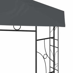 313914 vidaXL Gazebo 3x3x2,7 m Anthracite 160 g/m² 3