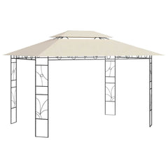 Gazebo 4x3x2,7 m 160 g/m² Cream