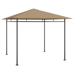 Gazebo 3x3x2,7 m 180 g/m² Taupe