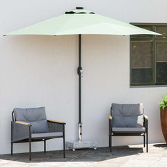 vidaXL Umbrella Base Light Grey 45x25x8.3 cm Granite 3