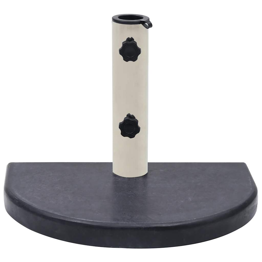 vidaXL Umbrella Base | Black | Granite base, Stainless steel tube | Compact 2