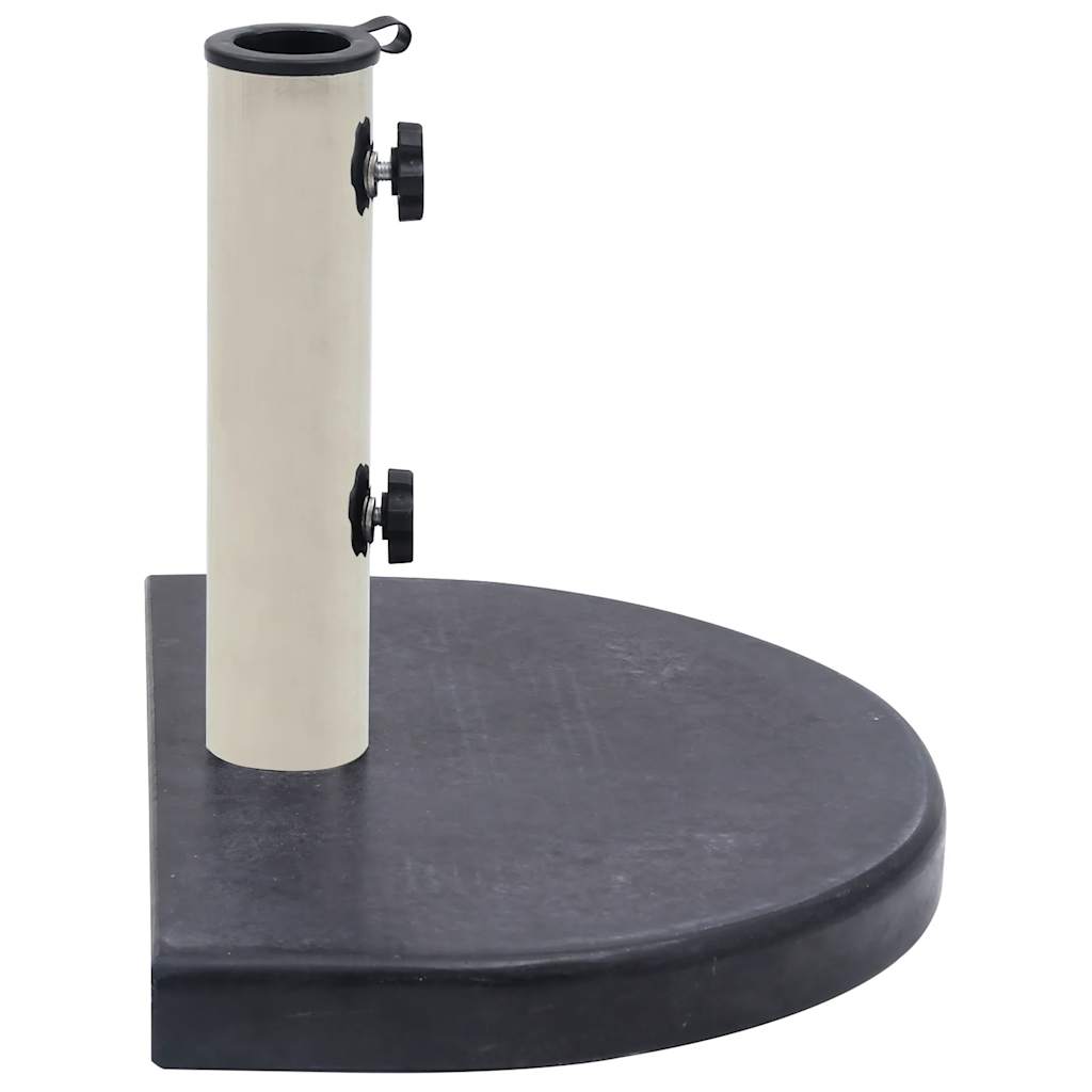 vidaXL Umbrella Base | Black | Granite base, Stainless steel tube | Compact 3
