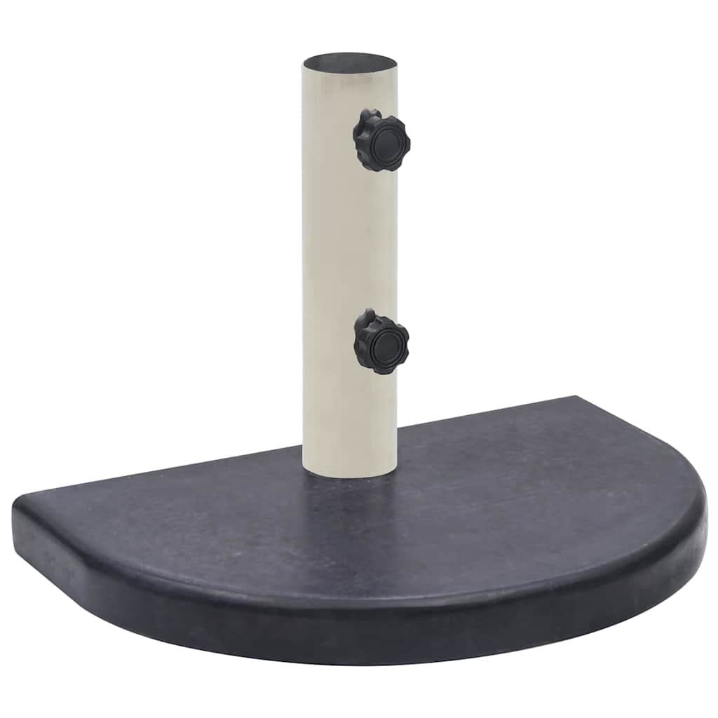 vidaXL Umbrella Base | Black | Granite base, Stainless steel tube | Compact 4