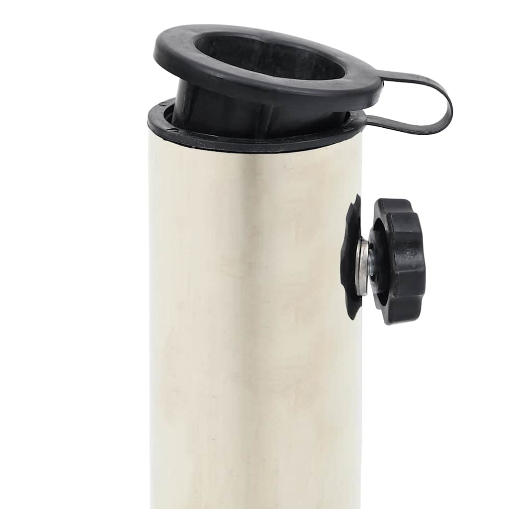 vidaXL Umbrella Base | Black | Granite base, Stainless steel tube | Compact 5