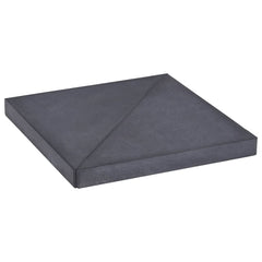 313670 vidaXL Umbrella Weight Plate Black Granite Square 15 kg 1