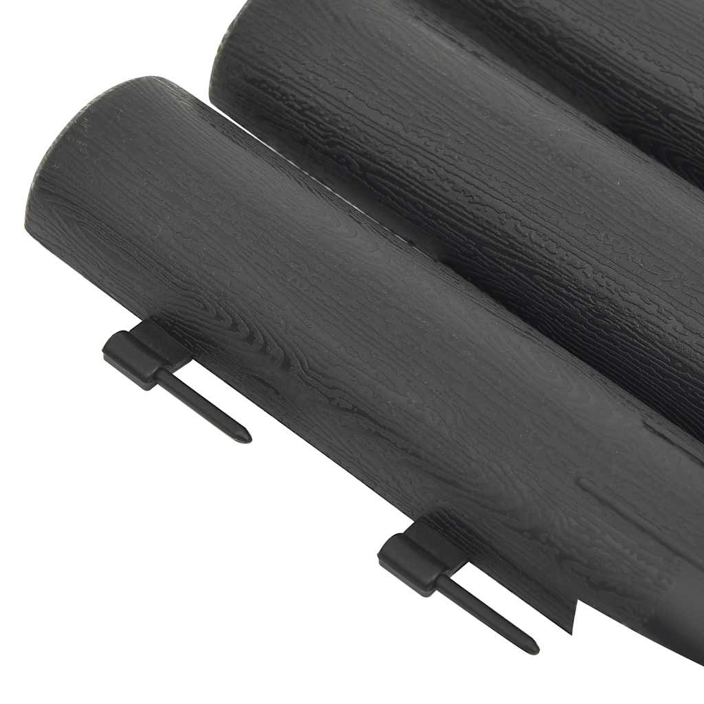 vidaXL Lawn Edgings 36 pcs Anthracite 10 m PP 5