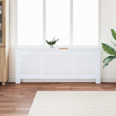 MDF Radiator Cover 78 cm White 205 cm 20.5 cm