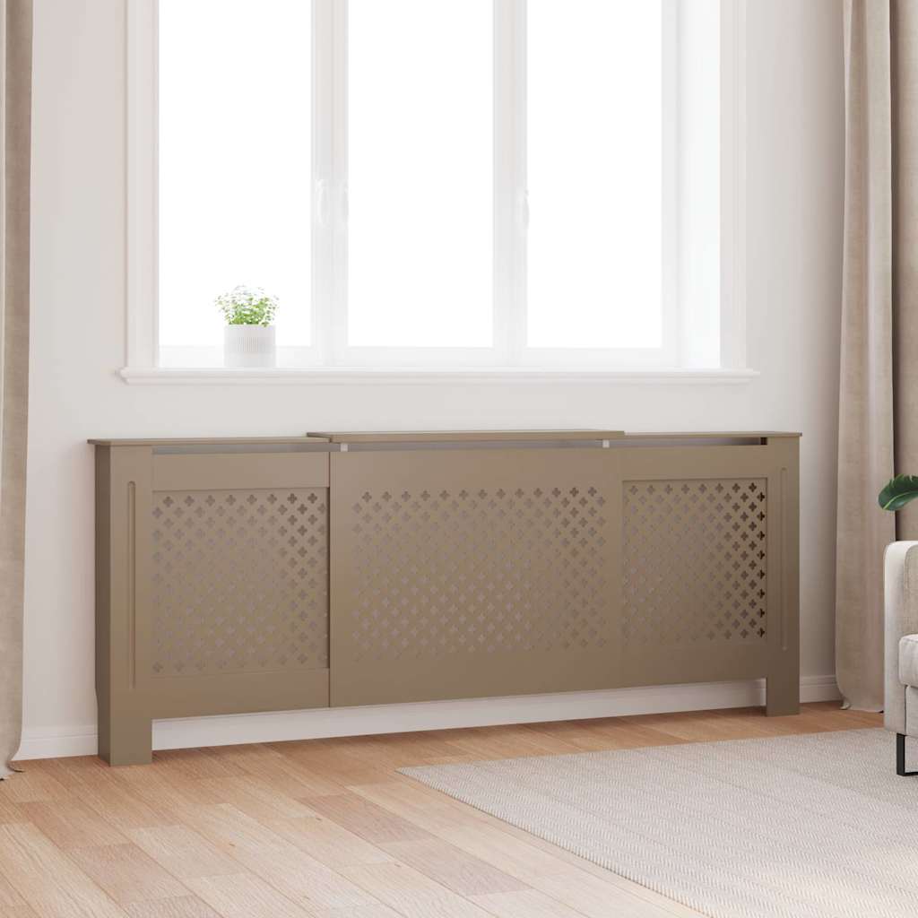 MDF Radiator Cover 78 cm Brown 205 cm 20.5 cm
