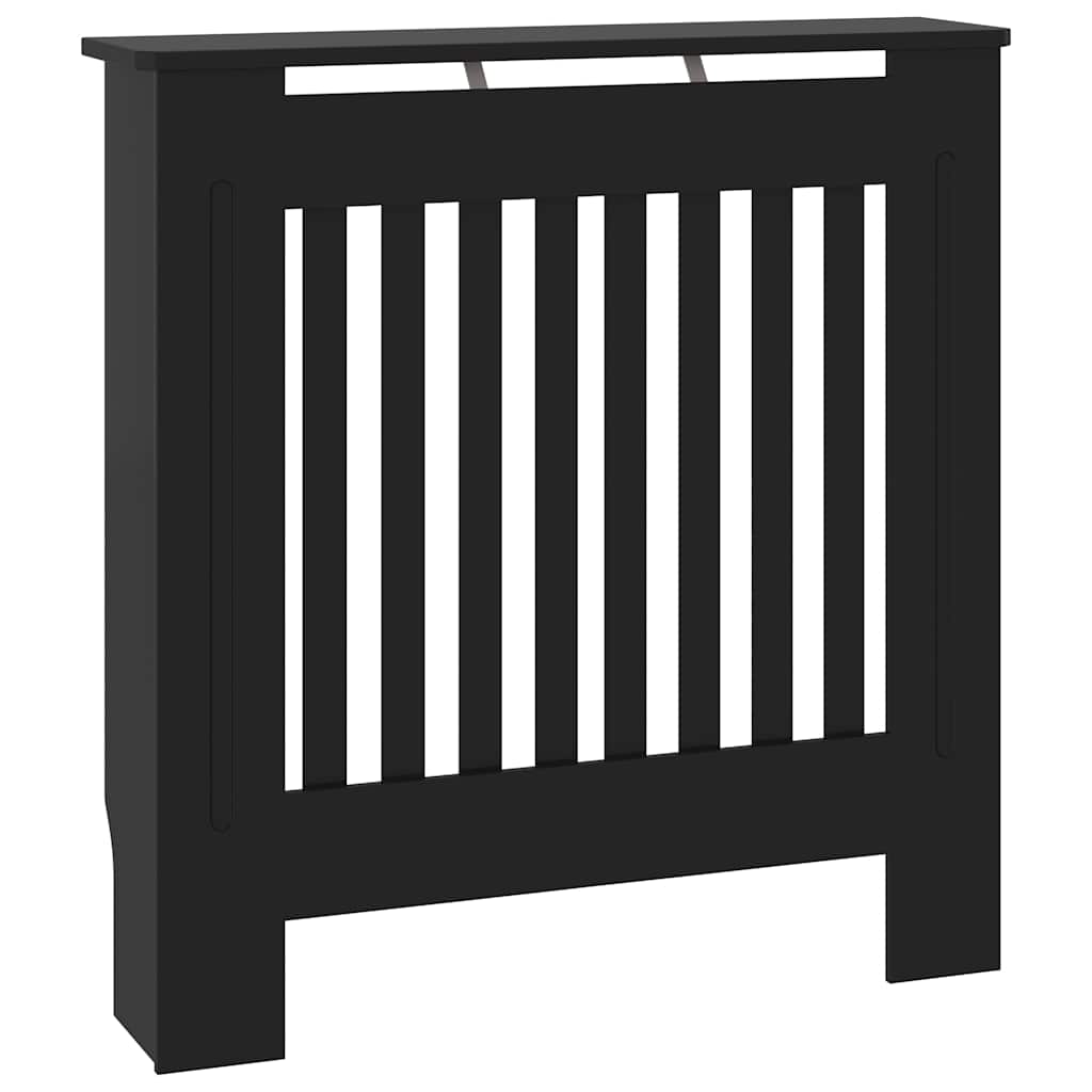 vidaXL Engineered Wood Radiator Cover Black 78 cm 2