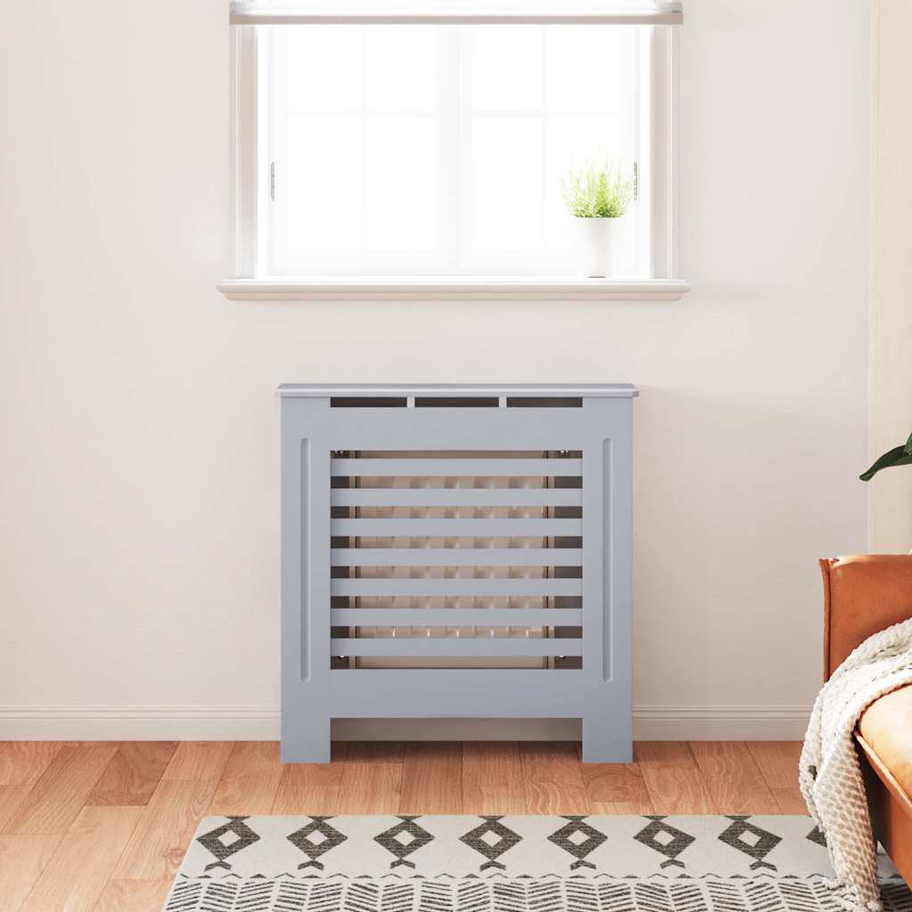 325565 vidaXL MDF Radiator Cover Grey 78 cm 3