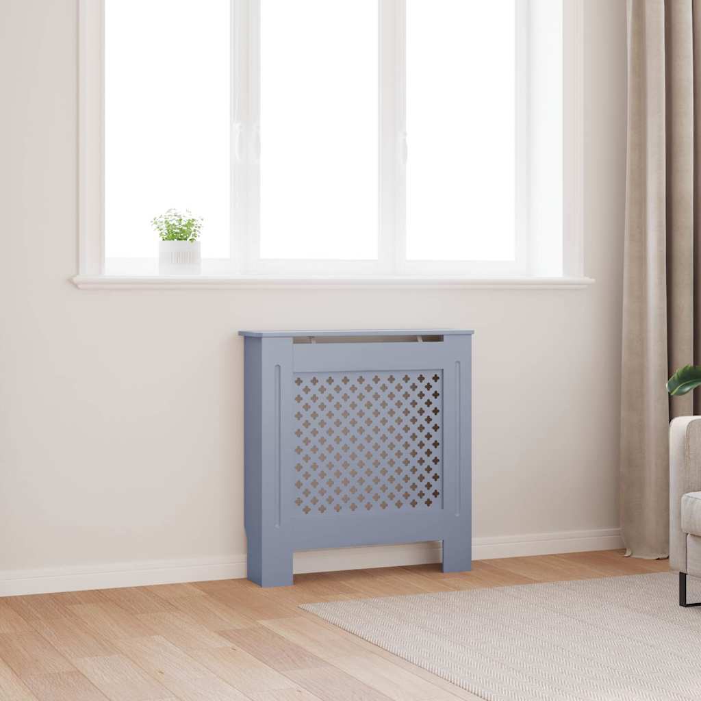 MDF Radiator Cover 78 cm Grey 78 cm 19 cm