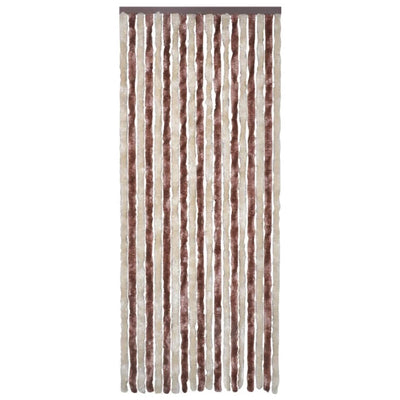 Insect Curtain Beige and Light Brown 90x200 cm Chenille