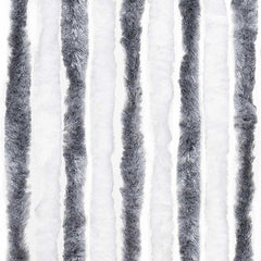 vidaXL Insect Curtain Grey and White 56x200 cm Chenille 6