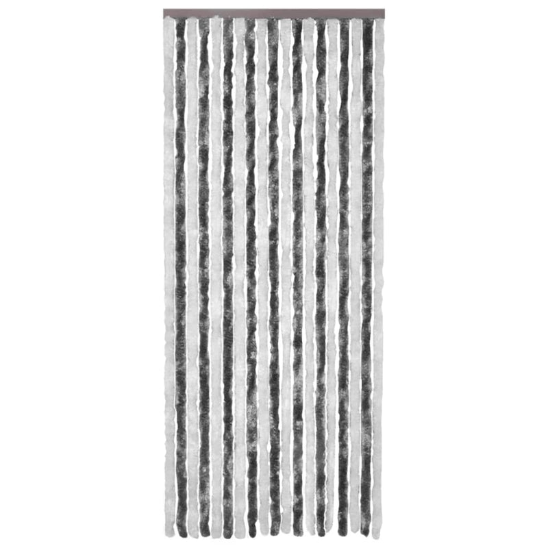 Insect Curtain Grey and White 90x200 cm Chenille