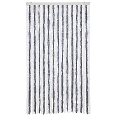 vidaXL Insect Curtain Grey and White 118x220 cm Chenille 3