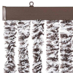 vidaXL Insect Curtain Brown and Beige 118x220 cm Chenille 4