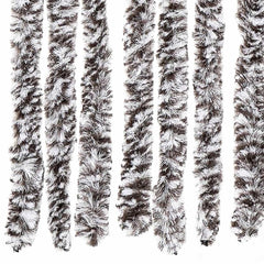 vidaXL Insect Curtain Brown and Beige 118x220 cm Chenille 5