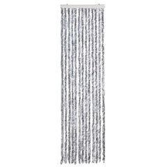 vidaXL Insect Curtain White and Grey 56x200 cm Chenille 3