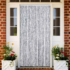 Fly Curtain in White and Grey