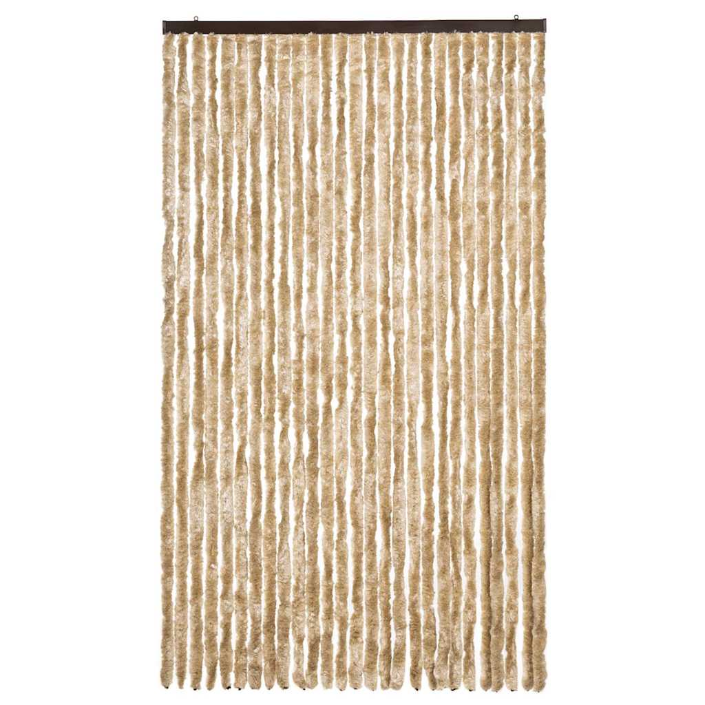 vidaXL Insect Curtain Beige 118x220 cm Chenille 3