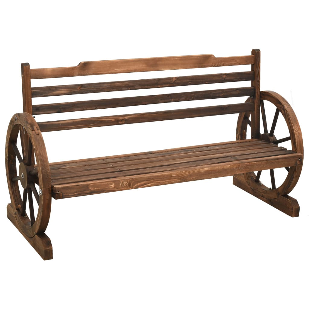vidaXL Garden Bench 112 cm Solid Firwood 1