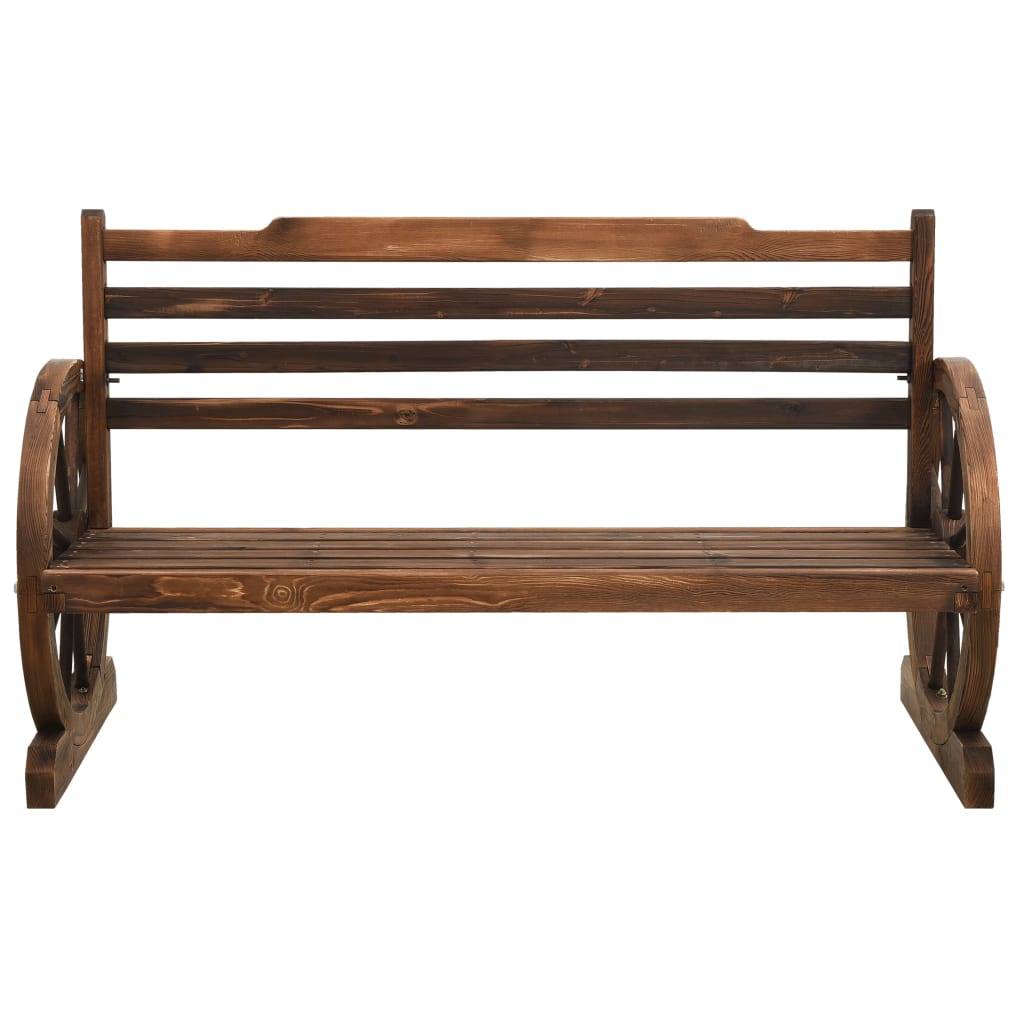 vidaXL Garden Bench 112 cm Solid Firwood 2