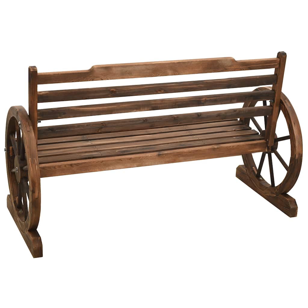 vidaXL Garden Bench 112 cm Solid Firwood 5