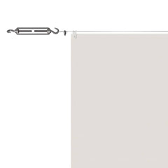 148154 vidaXL Vertical Awning White 60x800 cm Oxford Fabric 5