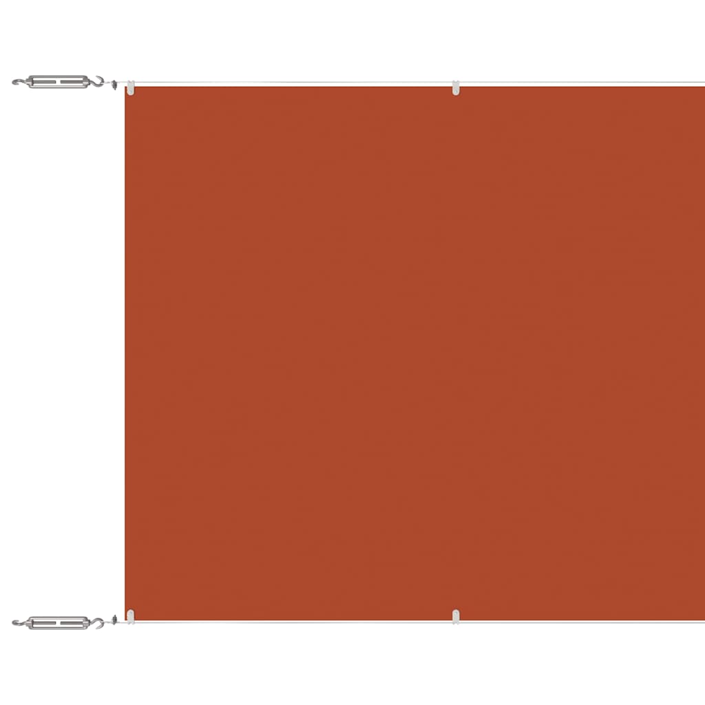 148359 vidaXL Vertical Awning Terracotta 100x1200 cm Oxford Fabric 2