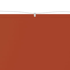 148359 vidaXL Vertical Awning Terracotta 100x1200 cm Oxford Fabric 3