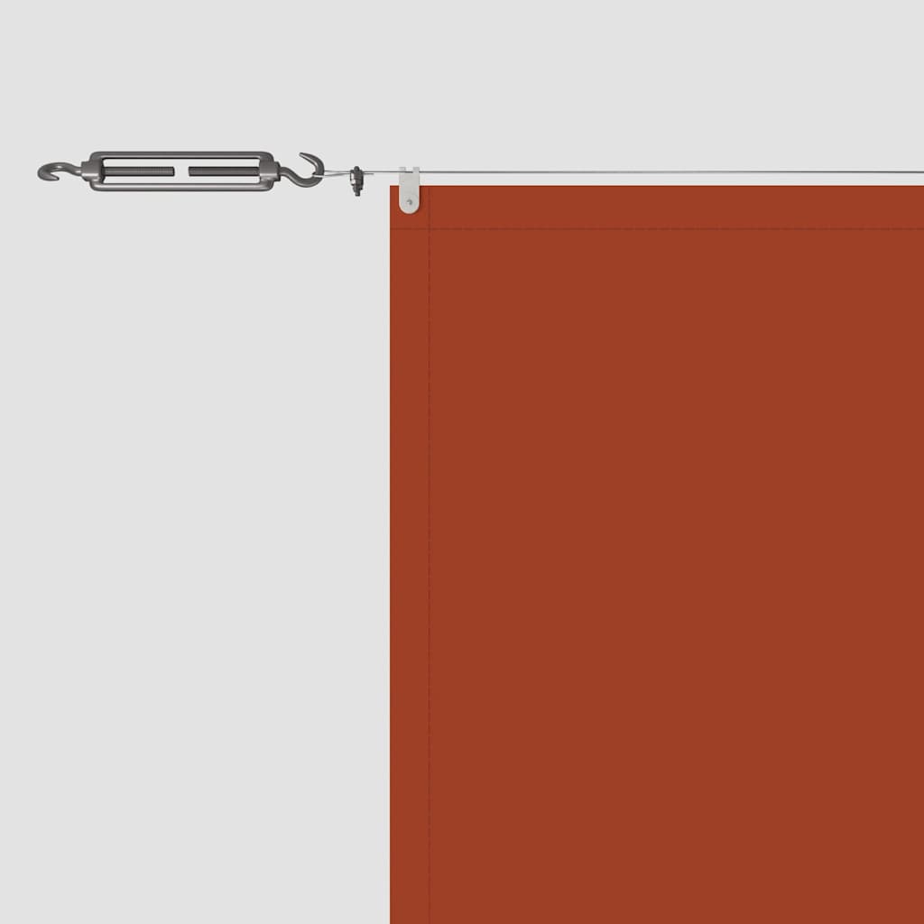 148359 vidaXL Vertical Awning Terracotta 100x1200 cm Oxford Fabric 4