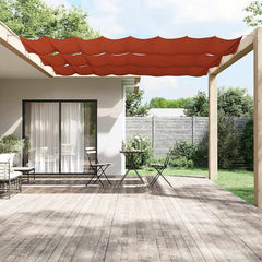 148359 vidaXL Vertical Awning Terracotta 100x1200 cm Oxford Fabric 1