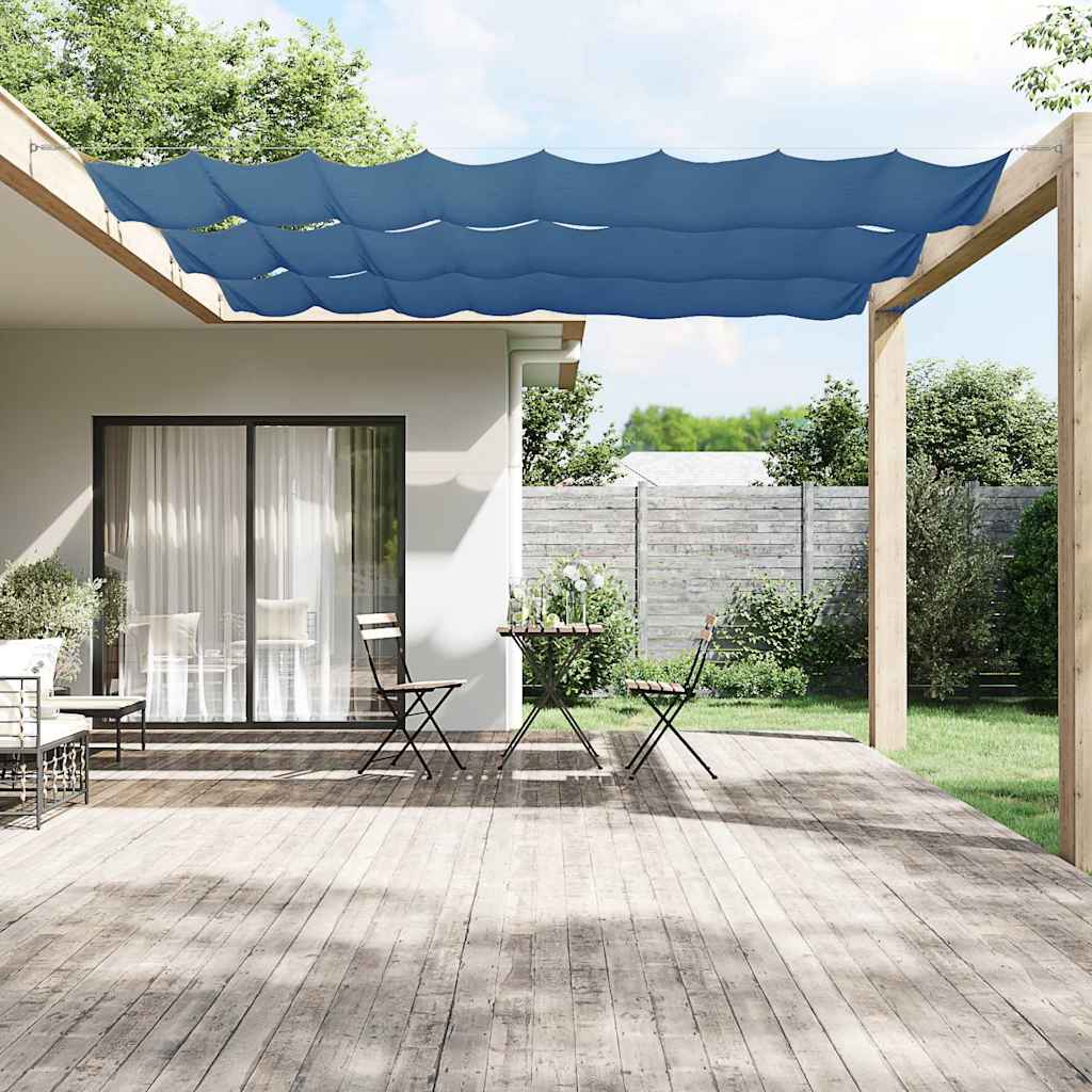 148457 vidaXL Vertical Awning Blue 100x1200 cm Oxford Fabric 1