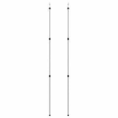 vidaXL Telescopic Tarp Poles with Length of 102-260 cm 2 pcs Aluminum 2