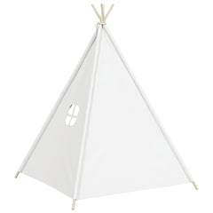 vidaXL Children Teepee Tent with Bag Peach Skin White 120x120x150 cm 6