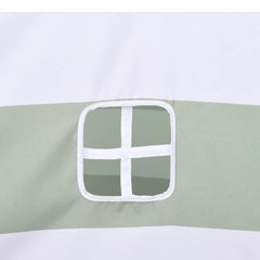 vidaXL Children Tent Grey and White 120 x 120 x 150 cm Solid pine wood 4