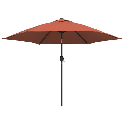 Outdoor Parasol with Metal Pole Terracotta 300 cm