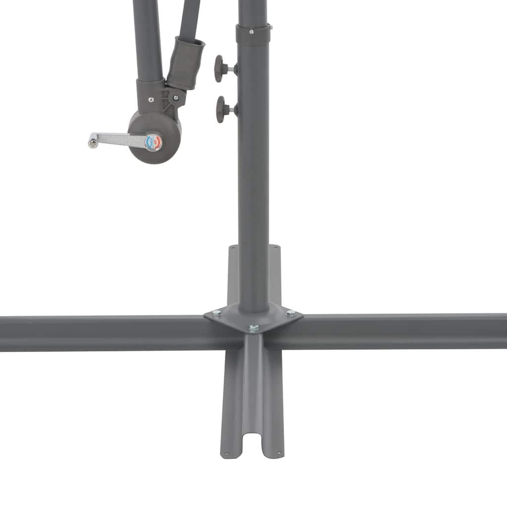 vidaXL Cantilever Garden Parasol with Aluminium Pole Terracotta 300 cm 5