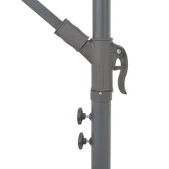 vidaXL Cantilever Garden Parasol with Aluminium Pole Terracotta 300 cm 6